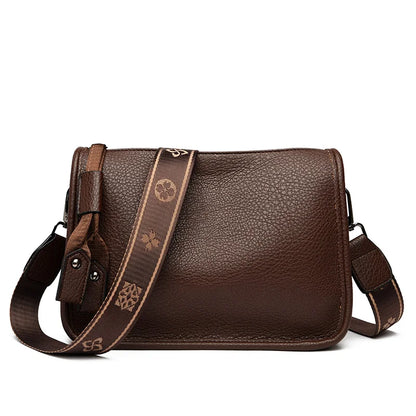 High Quality Genuine Leather Women’s Tote Bag – Soft Cowhide Shoulder & Crossbody Messenger Bag