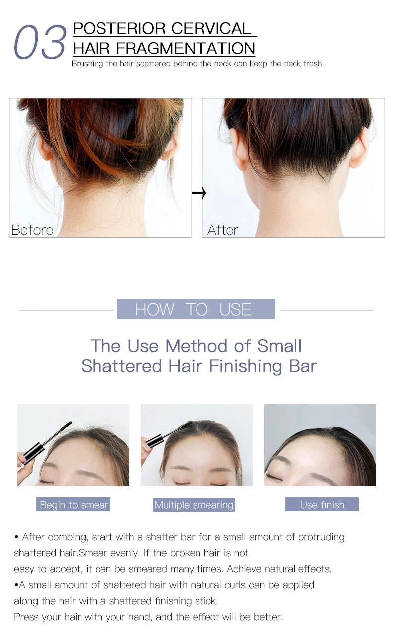 Hair Finishing Stick – Flyaway Hair Smoothing & Styling Gel (13ml/18ml)