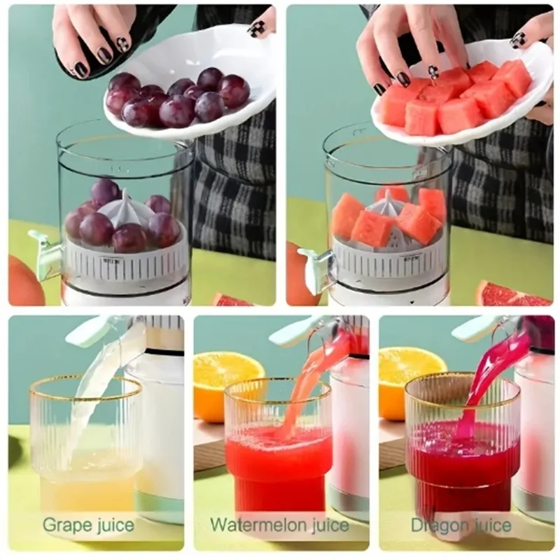 Electric Citrus Juicer – USB Rechargeable Portable Orange & Lemon Squeeze