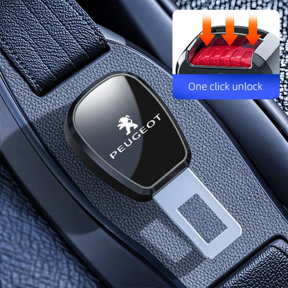 Car Seat Belt Extend Alloy Fastener Safety Strap Buckle Extender For New Peugeot 206 208 207 3008  106 406 407 307 301 408 5008