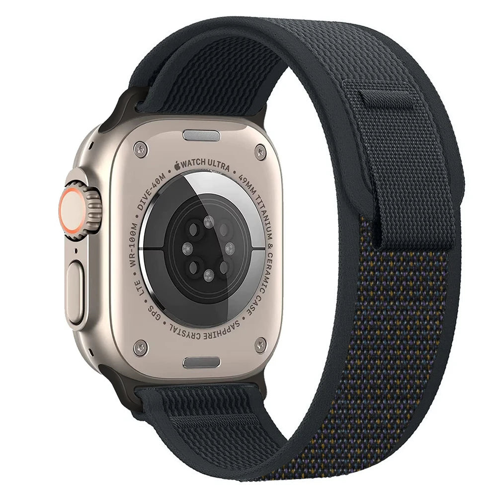 Trail Loop Strap for Apple Watch – Adjustable Sport Band (40–49mm, Ultra/Series Compatible)