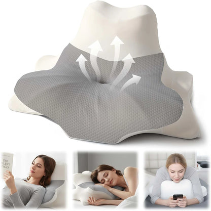 Cooling Memory Foam Cervical Pillow – Ergonomic Neck & Shoulder Support