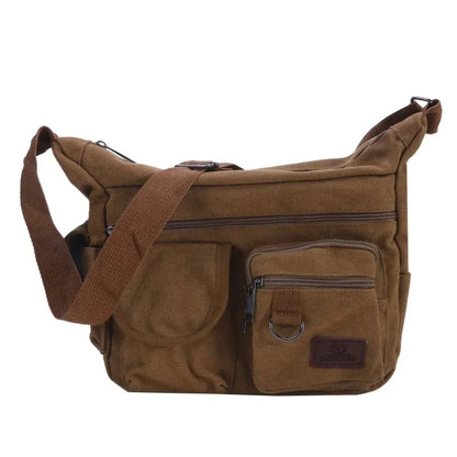 Men Casual Sling Bag Messenger Bag Crossbody Bag Shoulder Bag Unisex Travel Outdoor Vintage Bags