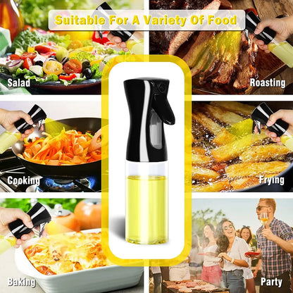 Olive Oil Spray Bottle 200/300/500ml – Kitchen Cooking Dispenser for Oil, Vinegar & Soy Sauce