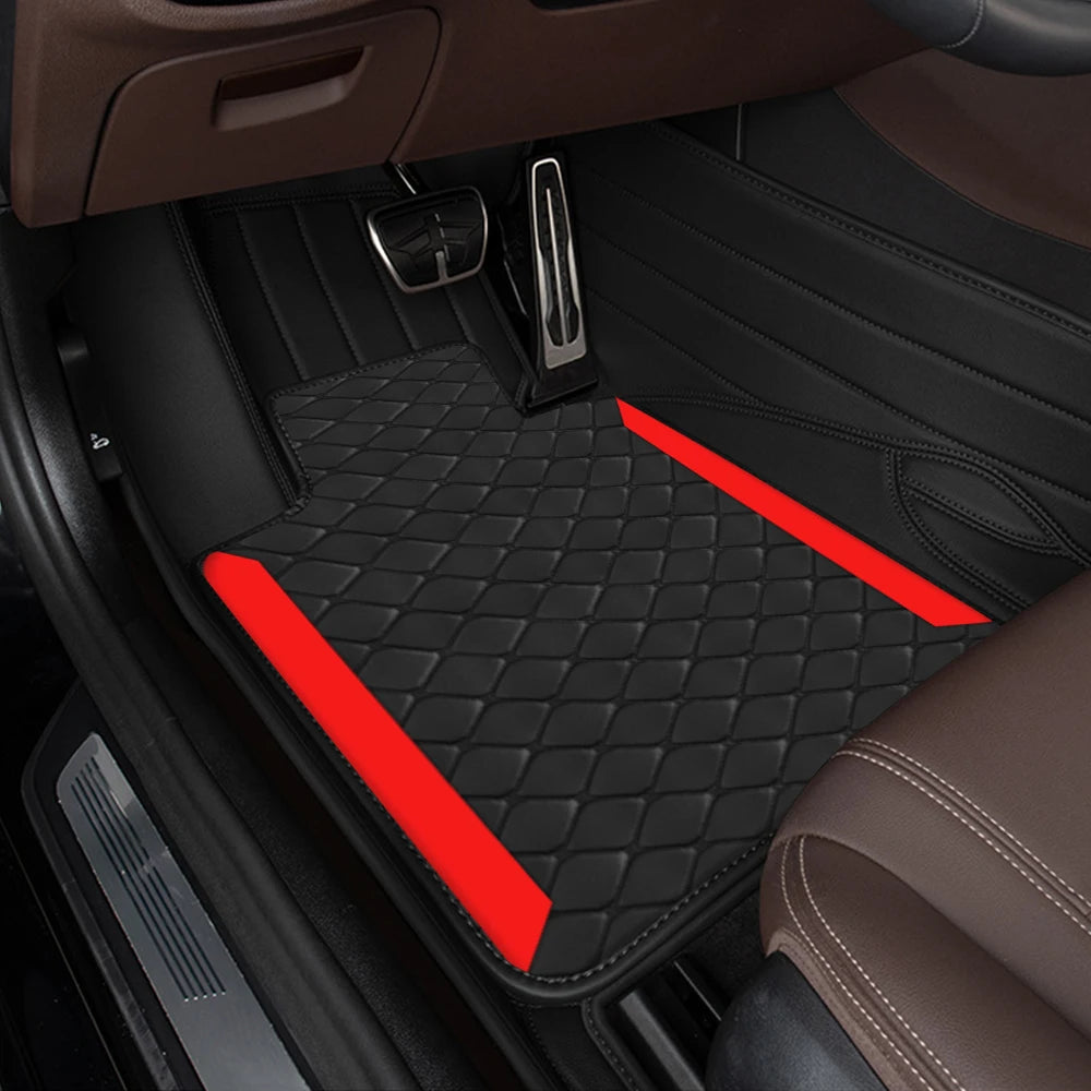 4pcs Luxury Car Floor Mats (Non-Slip & Durable)