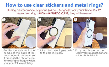 Magnetic Foldable Laptop & Phone Holder for Monitor Side Mount