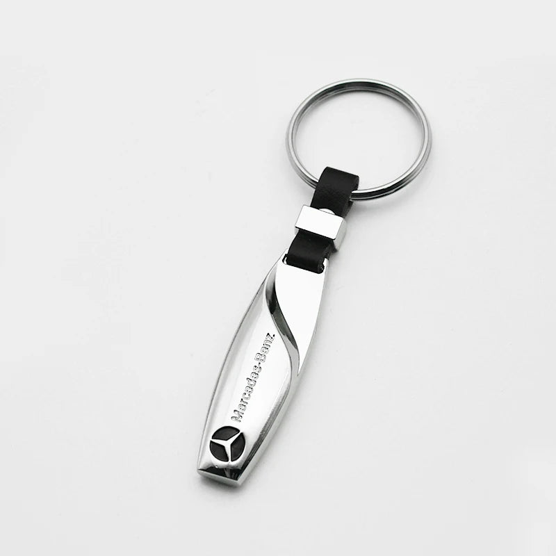 Metal/Leather Keychain Hand-Woven Key Rope Key Ring Key Holder For Mercedes Benz AMG W204 W205 W212 W213 W221 W117 W177 GLA GLE