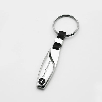 Metal/Leather Keychain Hand-Woven Key Rope Key Ring Key Holder For Mercedes Benz AMG W204 W205 W212 W213 W221 W117 W177 GLA GLE