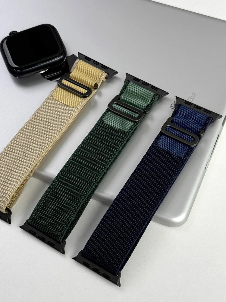 Alpine Loop Strap for Apple Watch – Rugged Adjustable Band (40–49mm, Ultra/Series Compatible)