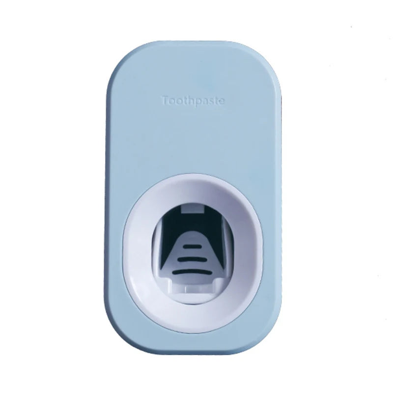 Automatic Toothpaste Dispenser Set – Wall Mounted Toothbrush Holder & Dust-Proof Organizer