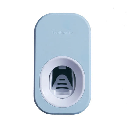Automatic Toothpaste Dispenser Set – Wall Mounted Toothbrush Holder & Dust-Proof Organizer