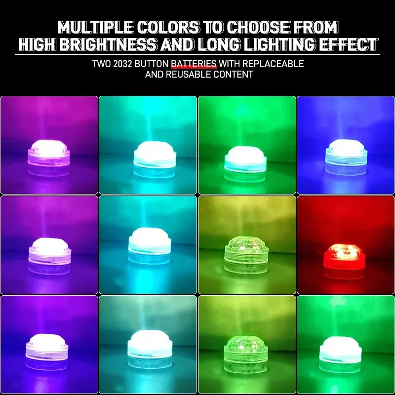 Wireless LED Car Interior Light – Adhesive Ambient Roof Lamp with Remote Control