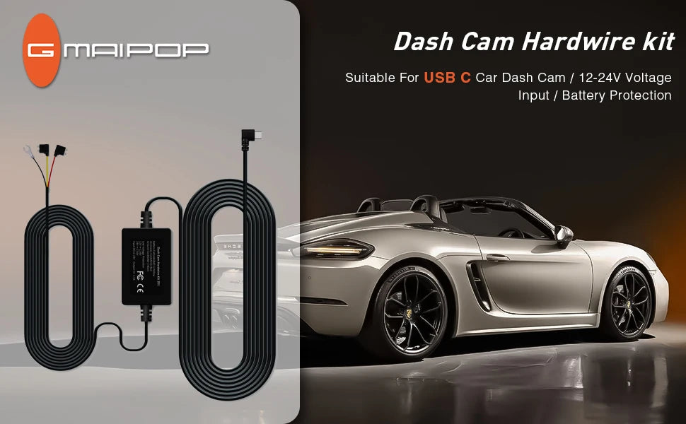 Car Dash Cam 4 Channel Black Box WiFi Driving Camera FHD 1080P Front Left Right Rear Night Vision Loop Recording add Hardwirekit