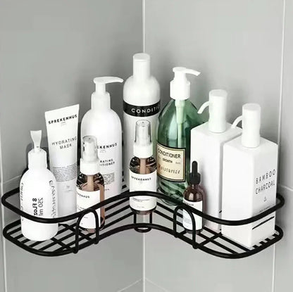 Bathroom Floating Wall Shelf – Metal Storage Organizer for Bathroom, Kitchen & Shower
