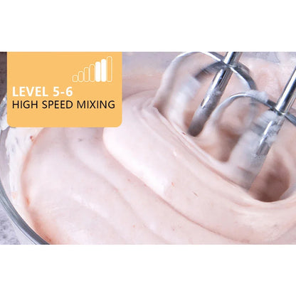 Electric Food Cake Dough Mixer DIY Set 7 Speed Control Beaters 1.7L Rotating Mixing Bowl Kitchen Multi Blender 100W EU plug