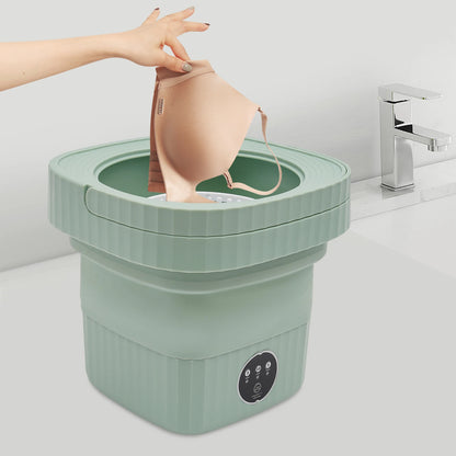 6L Portable Washing Machine Foldable Household Washing Automatic Soap Dispenser, Rechargeable Electric Soap Dispenser W/ Infrared Sensor, Contactless Automatic Soap Dispenserachine Multifunctional Washing Machine for Home Bus