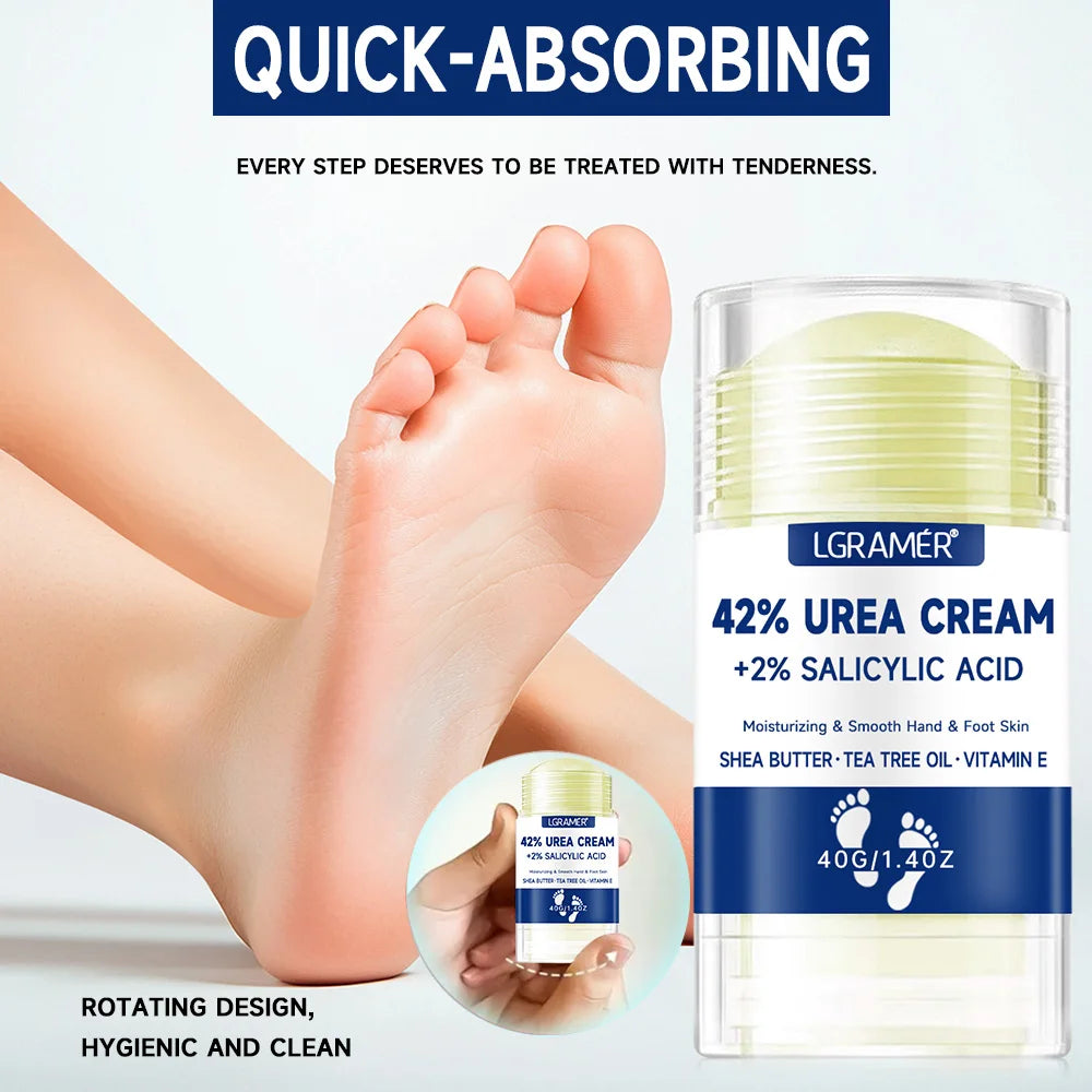 42% Urea Foot Cream + 2% Salicylic Acid – Intensive Repair & Deep Moisturizing Cream for Feet & Hands