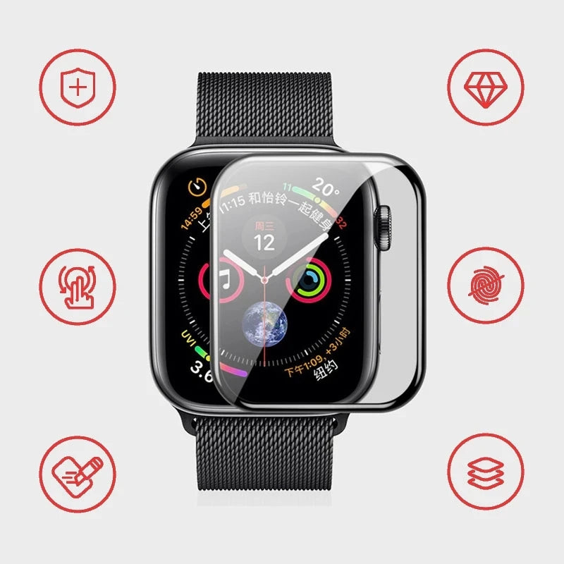 Apple Watch Screen Protector – Ceramic Film Protection (38–49mm, Ultra & Series Compatible)