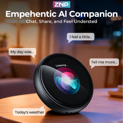 ZNP Z01 Portable Magnetic AI Voice Translator Ultra-thin Instant Professional Smart Voice Translation Display Touch Control for 150+ Languages 30Hrs Playback Children's Companion Robot Authentic Product for Office Use Gifting