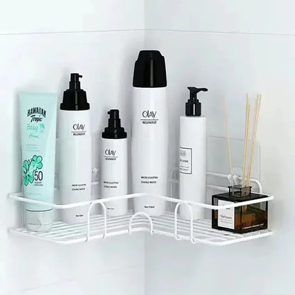 Bathroom Floating Wall Shelf – Metal Storage Organizer for Bathroom, Kitchen & Shower