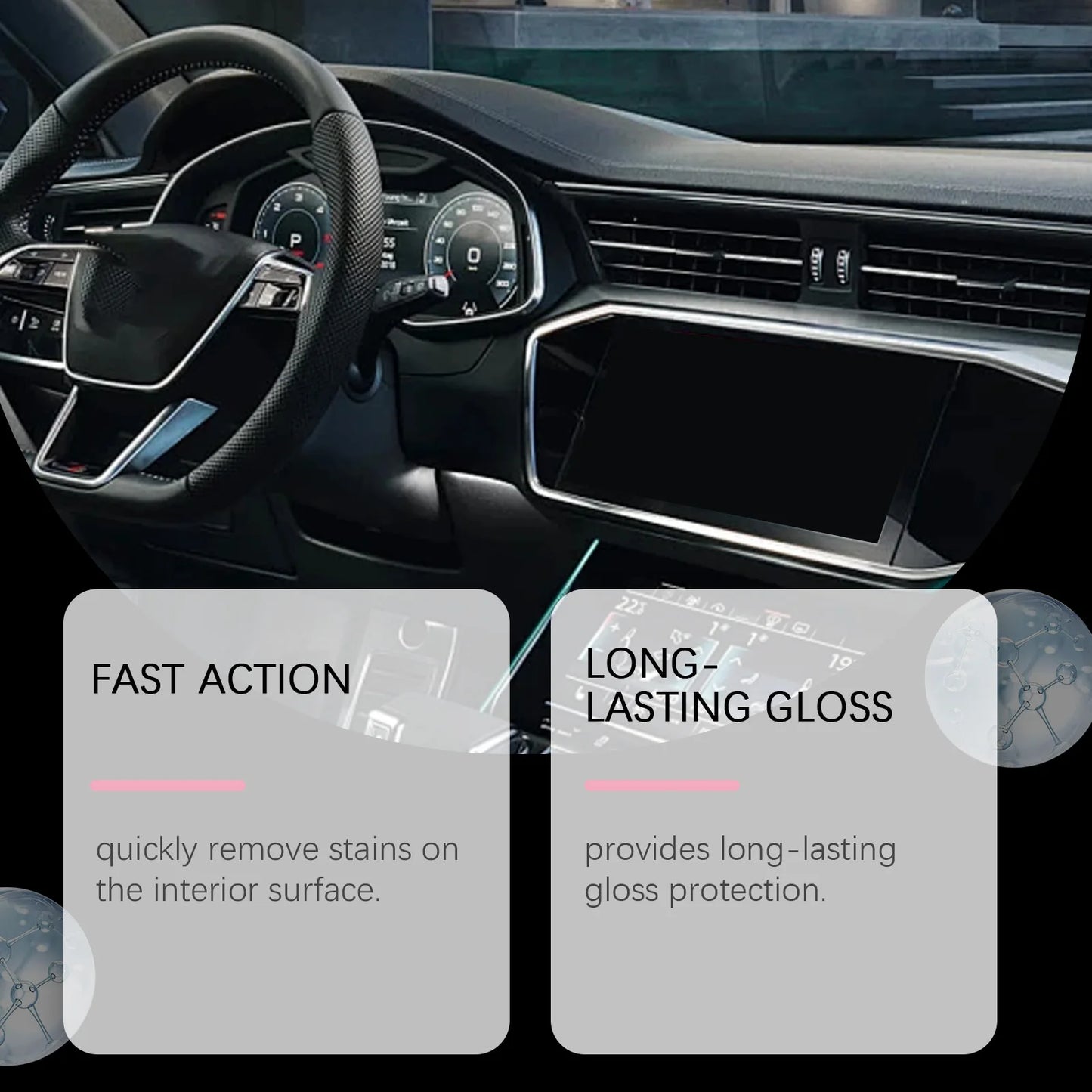 100ml Car Interior Polish & Shine Cleaner Spray
