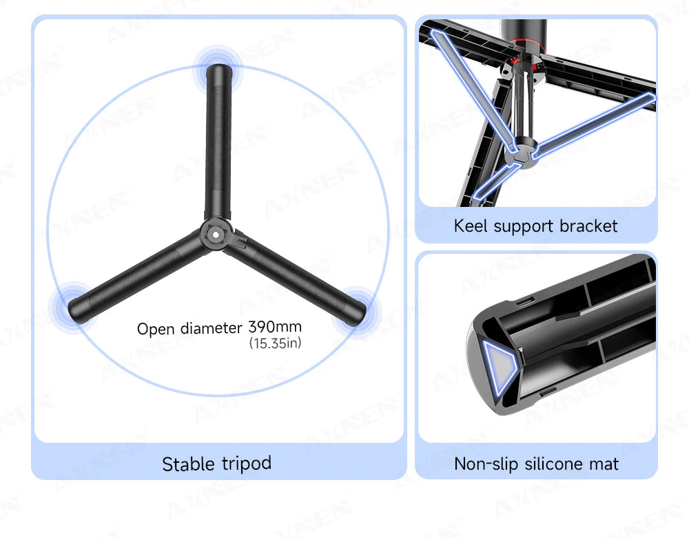 F16 Selfie Stick Tripod – 170cm Extendable with Bluetooth Remote & 360° Rotation
