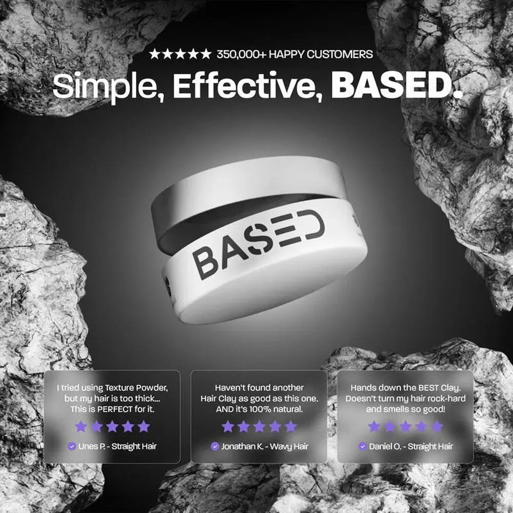 BASDE Hair Styling Wax Stick – Sea Salt Texture Paste for Fluffy Hair & Low Shine Hold
