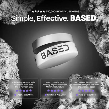 BASDE Hair Styling Wax Stick – Sea Salt Texture Paste for Fluffy Hair & Low Shine Hold