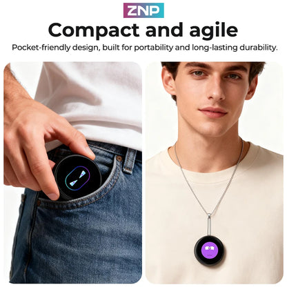 ZNP Z01 Portable Magnetic AI Voice Translator Ultra-thin Instant Professional Smart Voice Translation Display Touch Control for 150+ Languages 30Hrs Playback Children's Companion Robot Authentic Product for Office Use Gifting