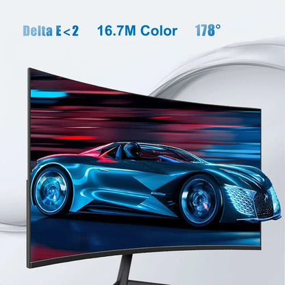 24” Curved Gaming Monitor – FHD 1080P 75Hz VA Display (3000R, 2ms, HDMI/VGA, VESA)
