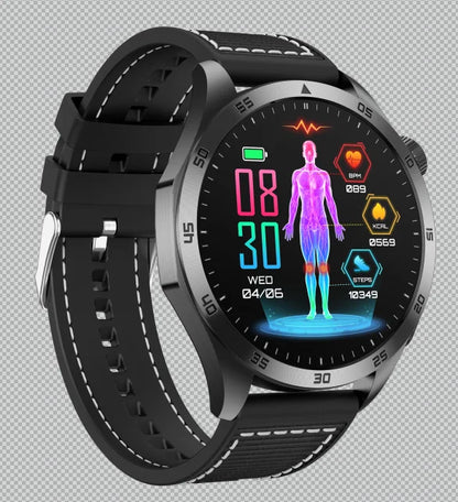 Marsyu Health Smartwatch – ECG+PPG, Bluetooth Call, Multi Health Monitor