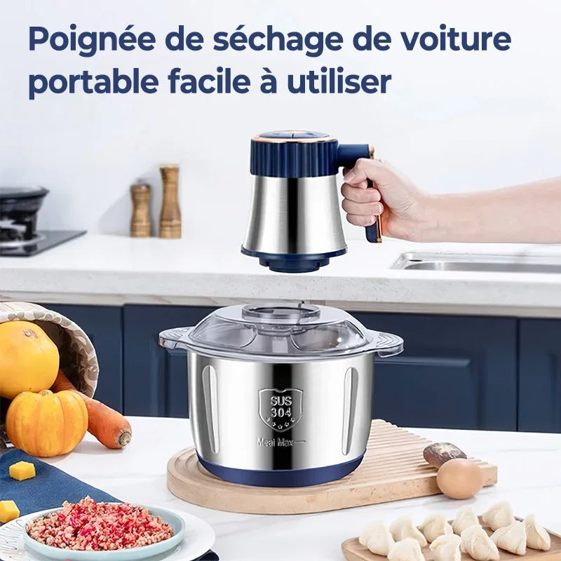 Electric Meat Grinder & Food Chopper 5L – Stainless Steel Multifunction Kitchen Processor