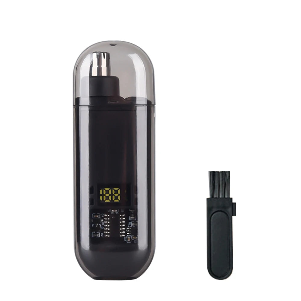 USB Rechargeable Nose & Ear Hair Trimmer – Mini Electric Grooming Shaver for Men