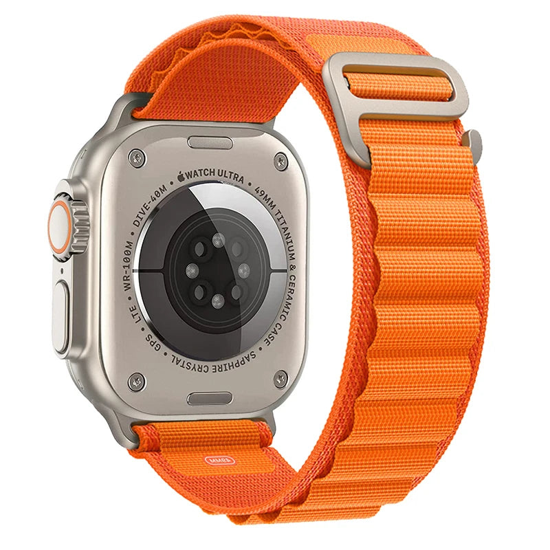 Alpine Loop Strap for Apple Watch – Rugged Adjustable Band (40–49mm, Ultra/Series Compatible)