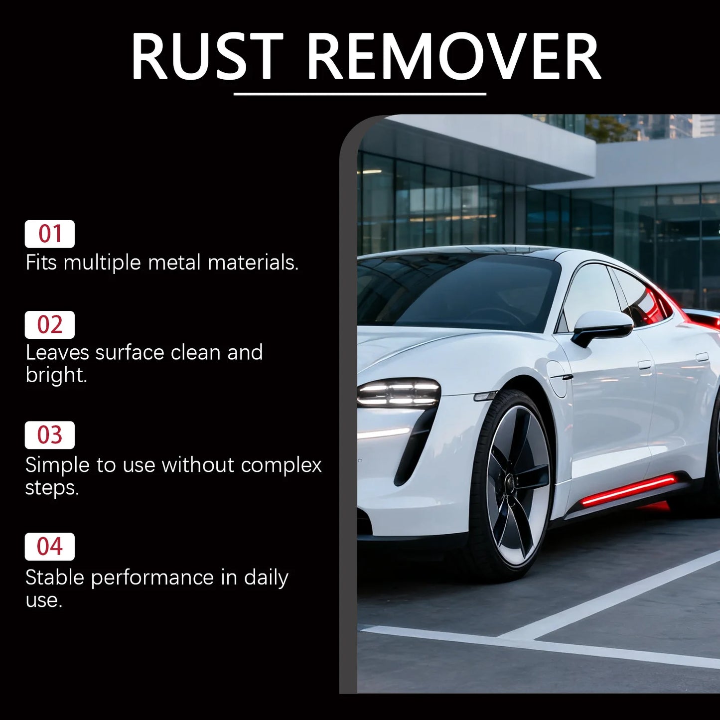 Car Wheel Rim Cleaner – Multi-Purpose Rust & Iron Remover Chrome Care Spray