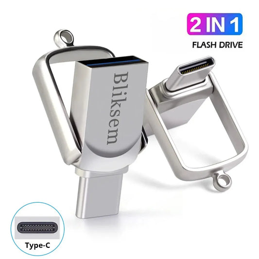 Bliksem 2-in-1 USB Flash Drive – Type-C & USB Storage (32GB/64GB/128GB)