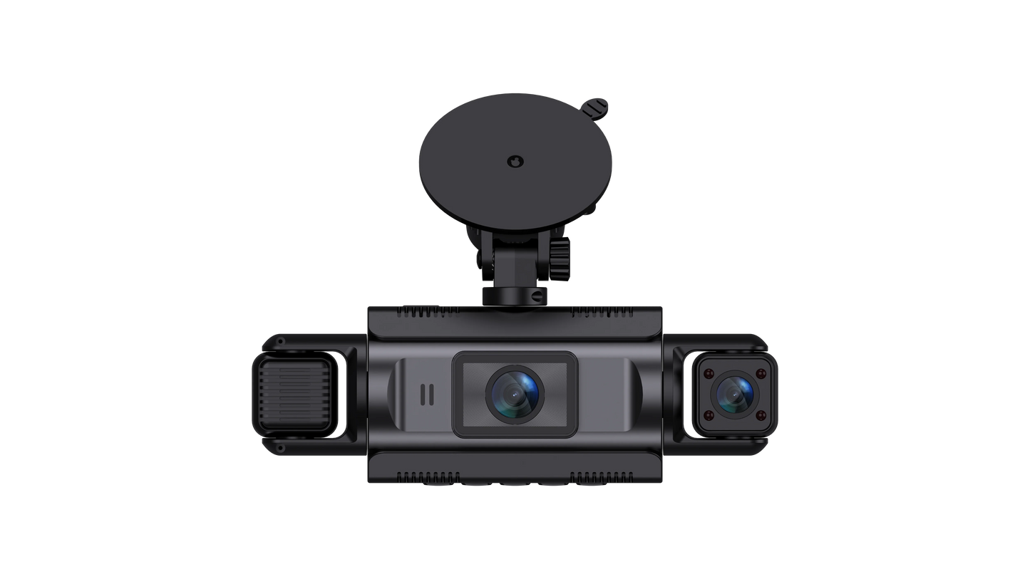Car Dash Cam 4 Channel Black Box WiFi Driving Camera FHD 1080P Front Left Right Rear Night Vision Loop Recording add Hardwirekit