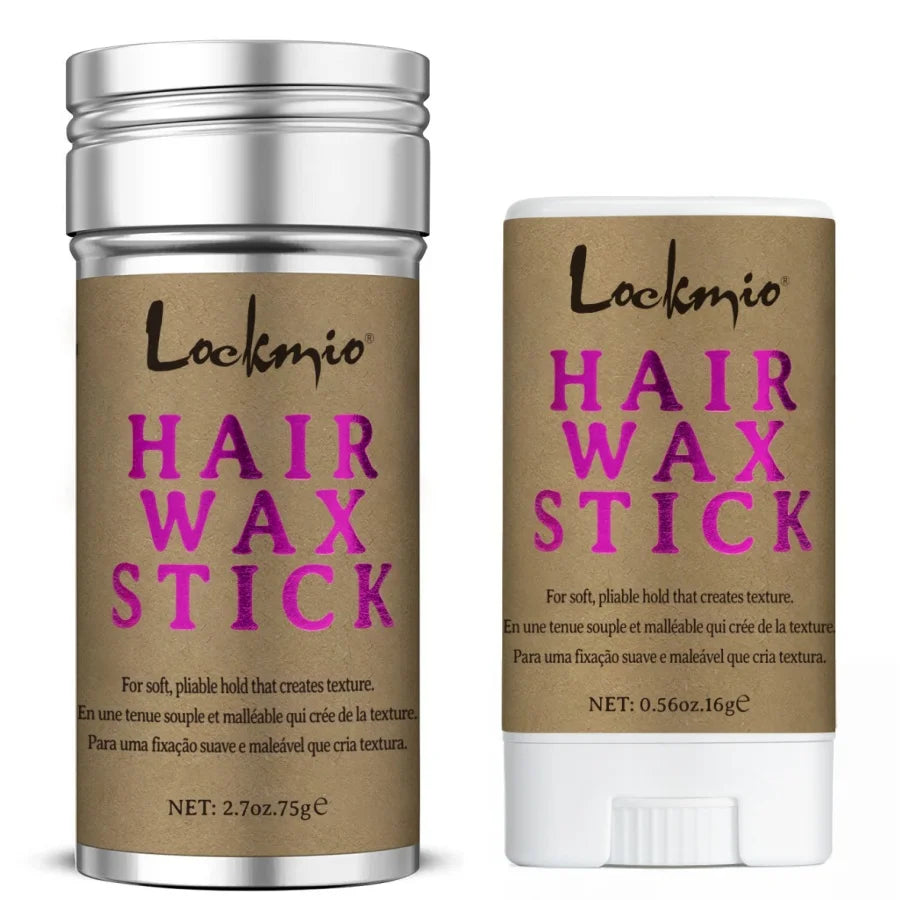 LOCKMIO Hair Wax Stick – Anti-Frizz Styling Wax for Flyaways & Wigs (Long-Lasting Hold)