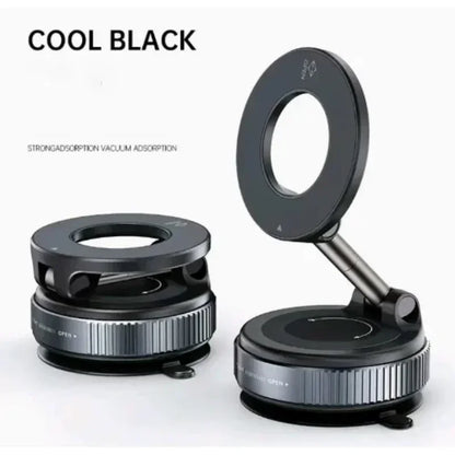 MagSafe Car Phone Holder – Magnetic Suction Cup Mount with 360° Rotation & Foldable Design
