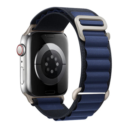 Nylon Alpine Strap for Apple Watch – Adjustable Sport Band (40–49mm, Ultra & Series Compatible)