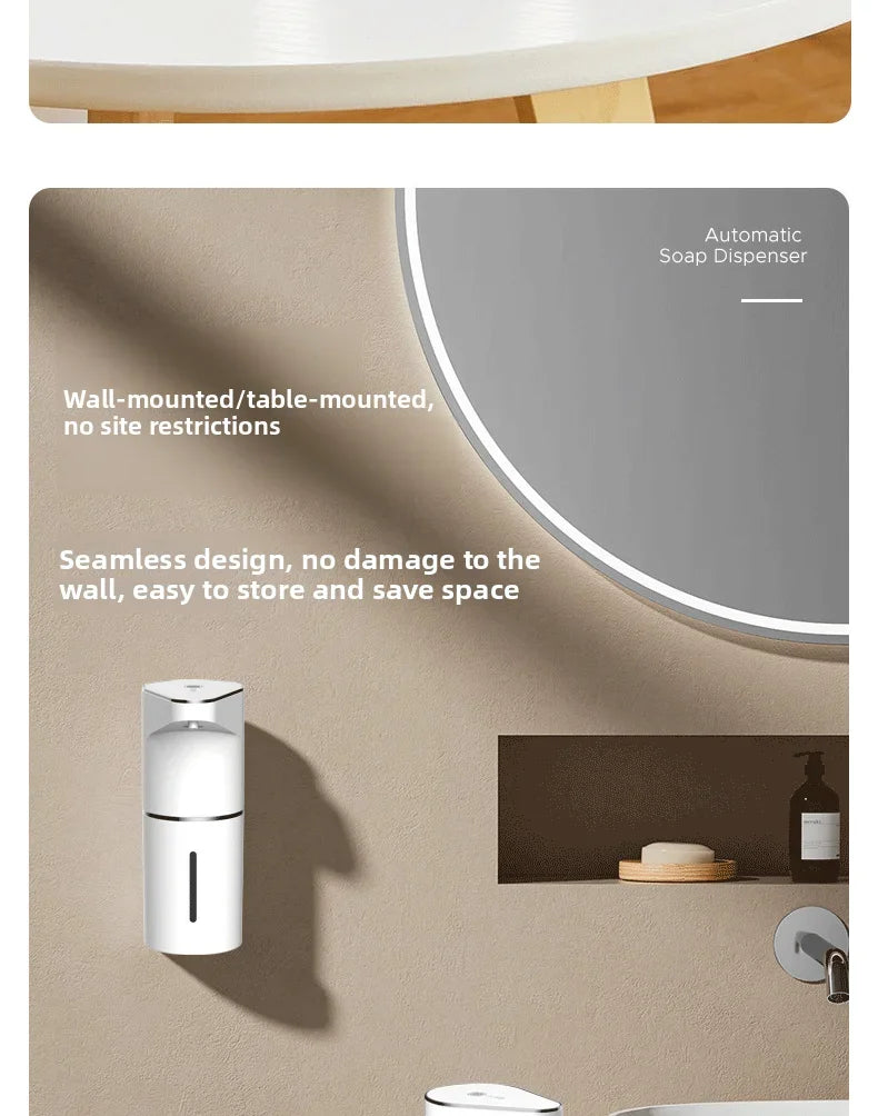 Automatic Soap Dispenser – Touchless Sensor Foam Dispenser with Type-C Charging