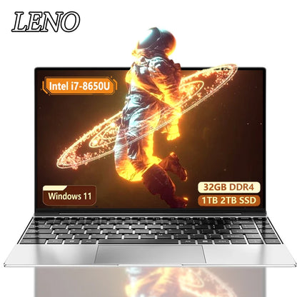 14.1" HD Laptop Intel  i7-8650U 32GB RAM 512GB 2TB SSD 5000mAh Battery Windows 11 Pro WiFi 6 Ultra Thin Business Gaming Notebook