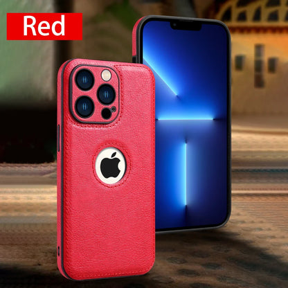 High Quality PU Leather Case for Apple iPhone 17 Pro Max 11 12 13 14 15 16 Plus Logo View Luxury Business Mobile Phone Cover