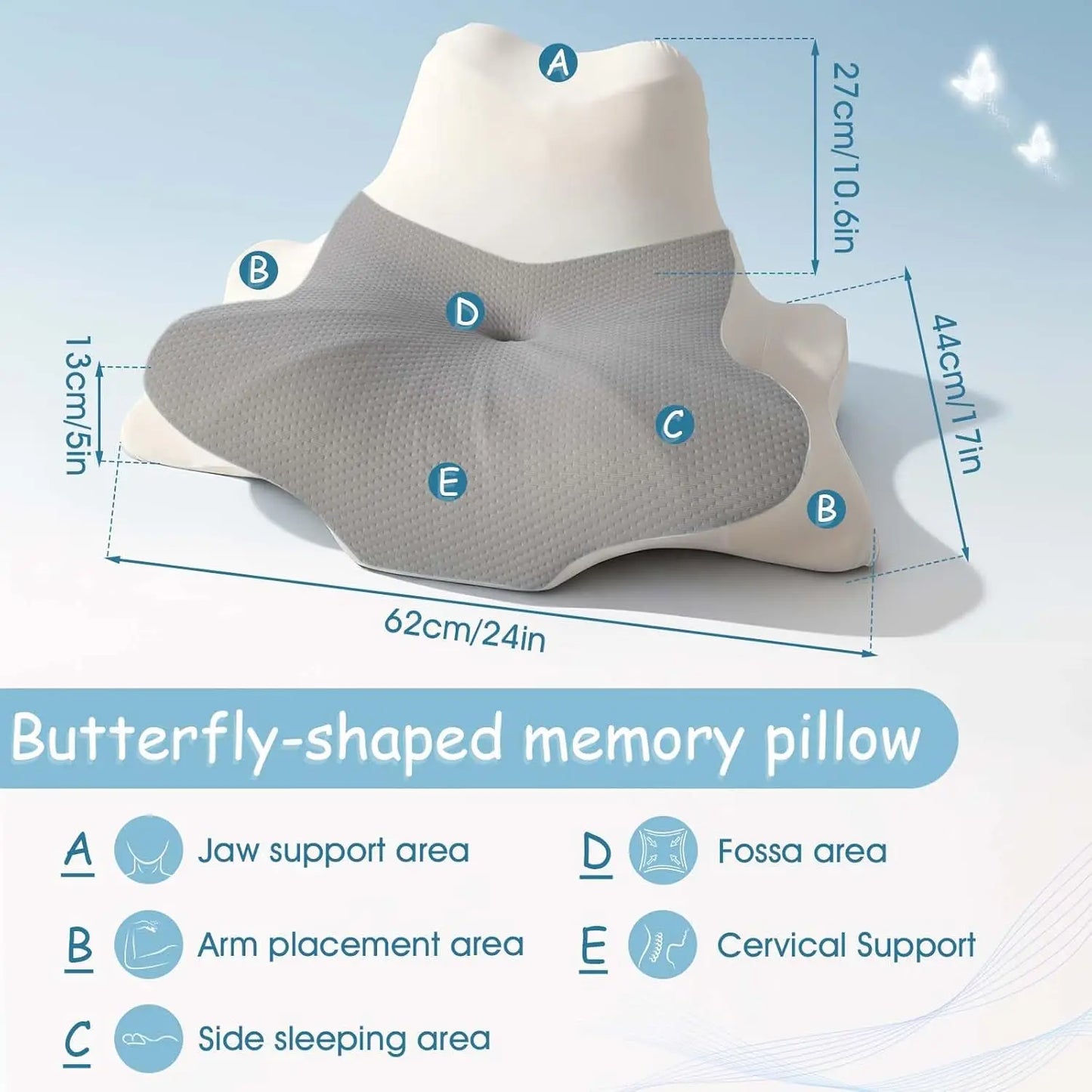 Cooling Memory Foam Cervical Pillow – Ergonomic Neck & Shoulder Support