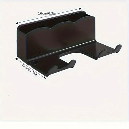 Wall-Mounted Hair Dryer Holder – No-Drill Bathroom Storage Rack