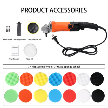 1200W Car Polisher Machine – Professional Paint Buffer Kit