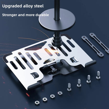 MultiFunctional Stand With Foldable Enhances Ventilation Adjustable Laptop Stand With Adjustable Phone Mount for Office Homes