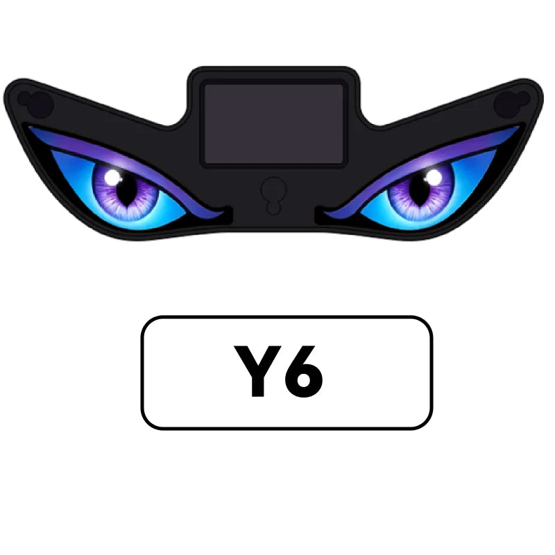 Cool DEMON EYE Ambient Light Solar Powered Breathing Neon Light Car Decoration Rear Windshield Atmosphere Lights Car Accessories