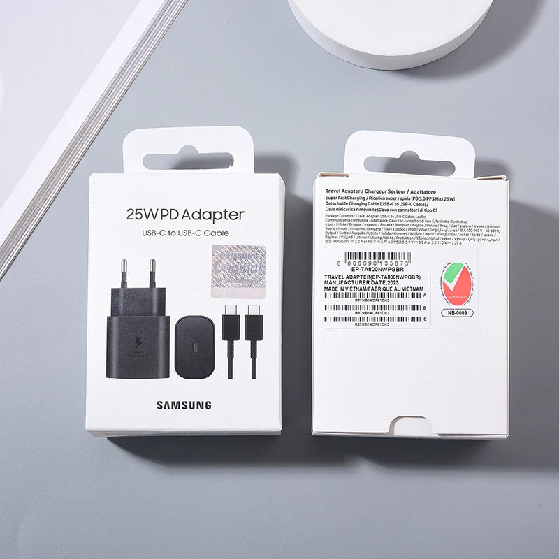 Samsung EP-TA800 Charger Super Fast Wall Charging Adapter 100CM PD Type C Cable for Galaxy Note 10 20 Pro S22 S21 Ultra S10+ A55