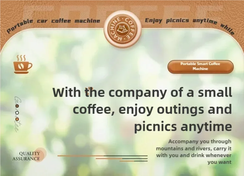 TINSOL Portable Coffee Maker Electric Capsule Grind Coffee Brewer is suitable for ground coffee and KCUP Capsule coffee capsules
